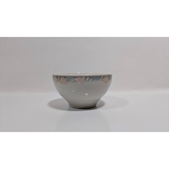 Syracuse China Maymont Tea Cup Mug Grey Pink Floral Restaurant Ware Vintage - Picture 9 of 10